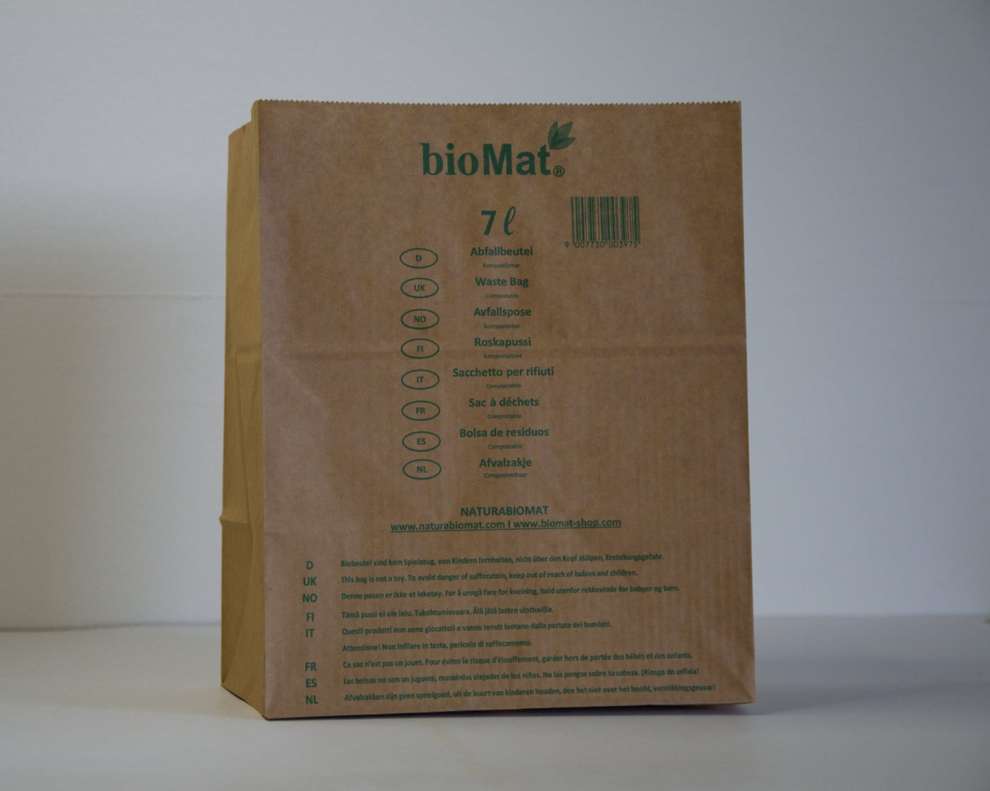 7L - Papirnate vreće za biootpad otporne na vlagu (1 paket)