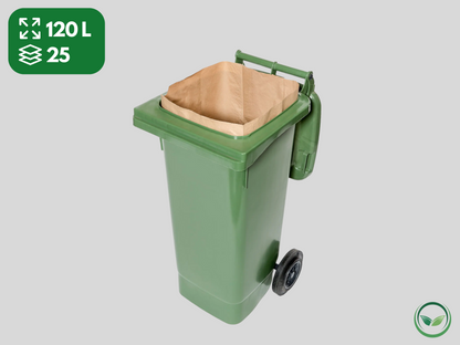 120L - Papirnate vreće za biootpad otporne na vlagu (1 paket)